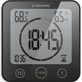 KADAMS shower clock with digital display for precise timing in showers