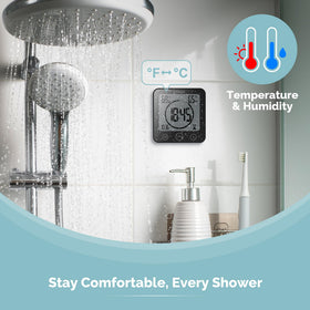 KADAMS shower clock with suction cup mount for versatile placement
