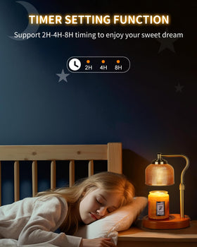Kadrama candle warmer lamp dimmer control demonstrates four brightness levels.