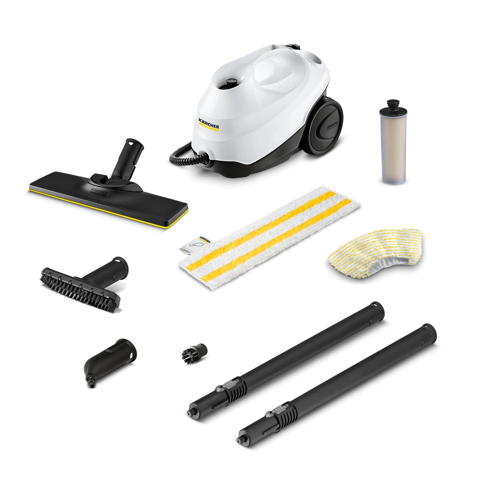 Kärcher SC 3 EasyFix floor nozzle delivering edge-to-edge steam for hard floors