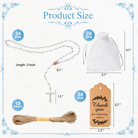 KaGrbves rosaries featuring Our Lady image add a spiritual touch to First Communion celebrations.