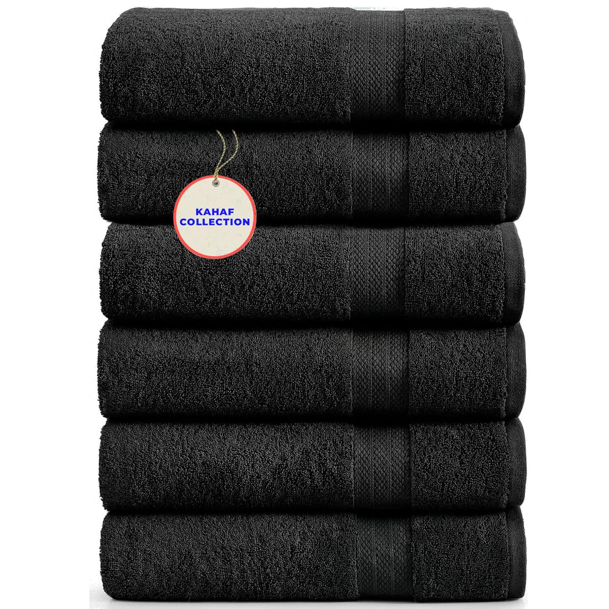 KAHAF COLLECTION bath towels 24x48 front view shows oversized softness for spa-like luxury.