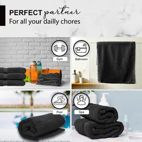KAHAF COLLECTION gym spa pool use-case towel in action.