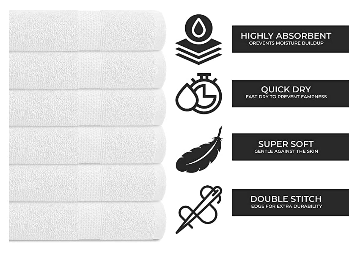 KAHAF COLLECTION luxury soft towels lightweight design for easy handling.