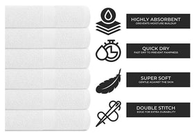 KAHAF COLLECTION luxury soft towels lightweight design for easy handling.