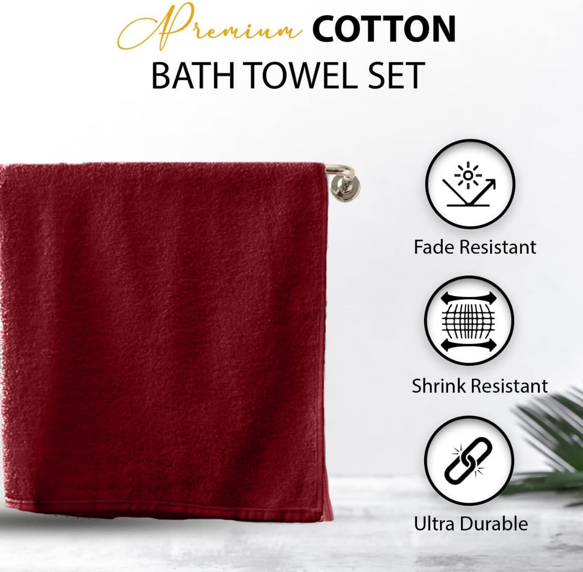 KAHAF COLLECTION spa-ready towel beside sink shows multipurpose bathroom use.