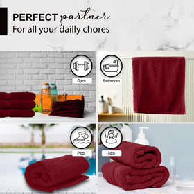 KAHAF COLLECTION towel drying after pool time demonstrates quick moisture management.