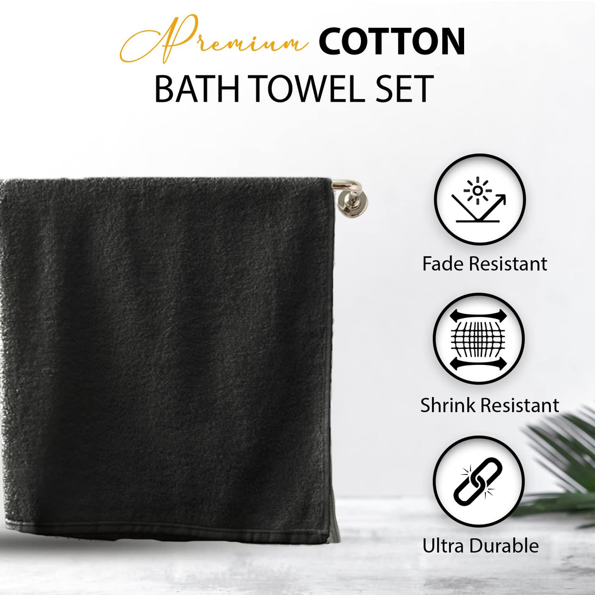 KAHAF COLLECTION towel suitable for bath, gym, spa, pool, shower