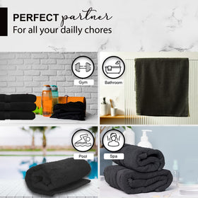 KAHAF COLLECTION grey luxury towel showcasing premium softness