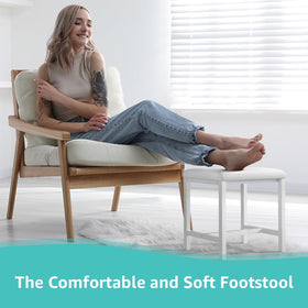 KAI-ROAD vanity stool offers 250 lb capacity for sturdy seating.