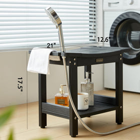 KaimuBench waterproof shower seat stays dry and clean after every shower