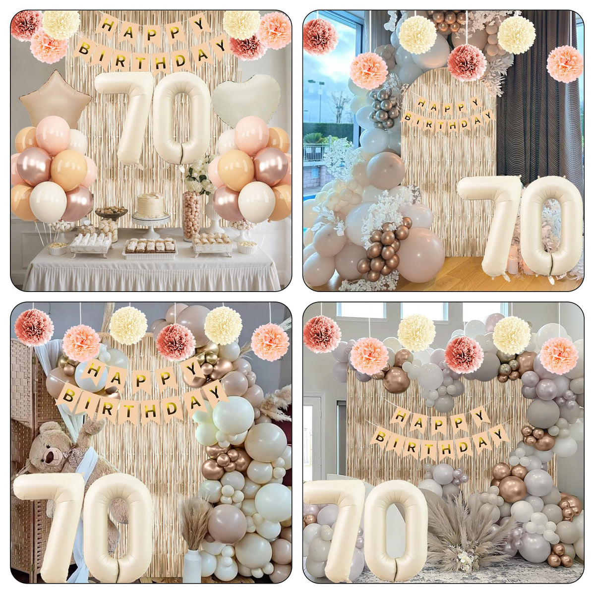 KAINSY caramel star foil balloon for shimmering accents