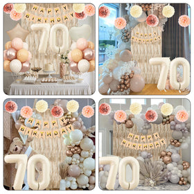 KAINSY caramel star foil balloon for shimmering accents
