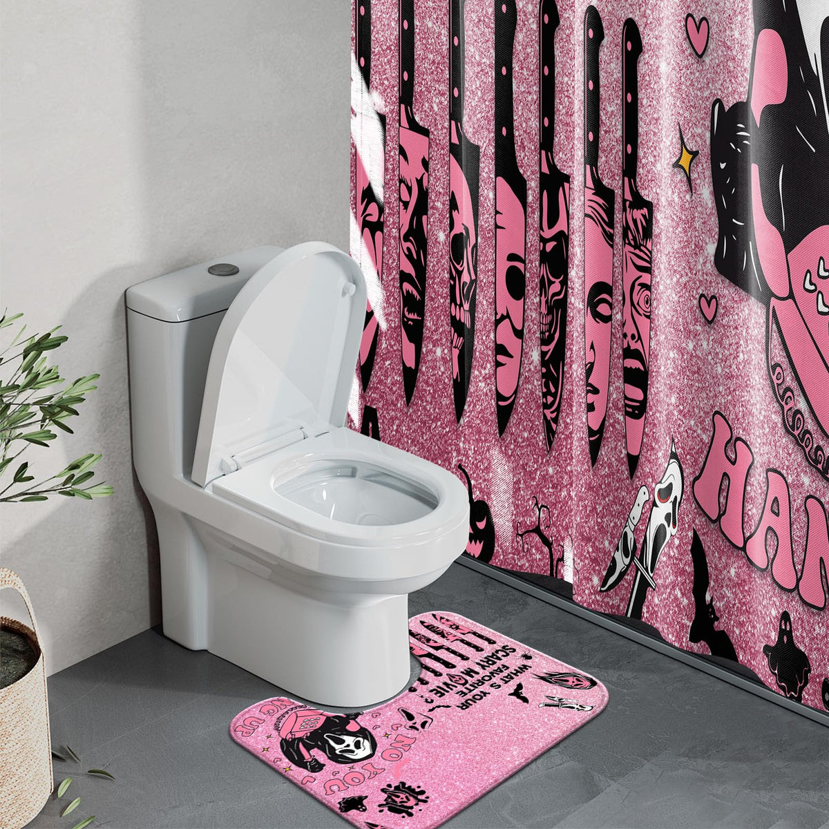 KAIRA U-shape rug provides soft support and anti-slip grip.