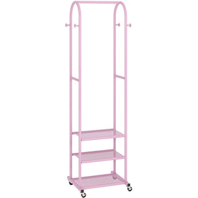 Kaitiemoo garment rack vertical profile tall space saver