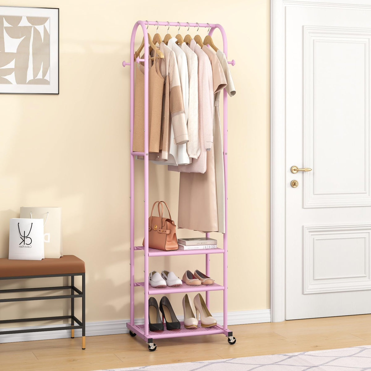 Kaitiemoo room ready rack setup in a compact space