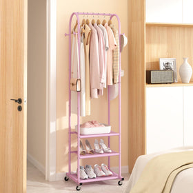 Kaitiemoo three mesh shelves bottom storage for shoes and folded clothes
