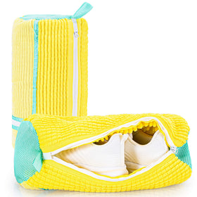 KAIUNTECLG shoe washing bag front view protects sneakers during machine washing