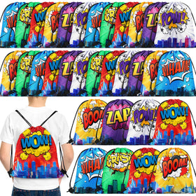 Kajaia Hero drawstring bag Wham design for party favors and on the go use