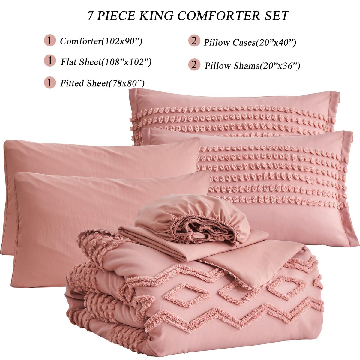 KAKIJUMN tufted king comforter on bed showcases chic look and comfort