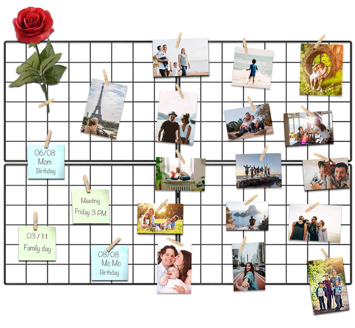 Kakivan grid panel assembly shows easy setup for flexible photo displays