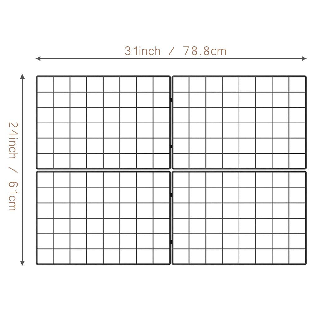 Kakivan grid panel rust-resistant paint keeps the metal frame looking fresh