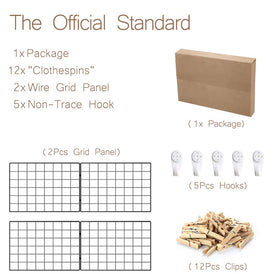 Kakivan grid panel wedding display ideal for guest messages and keepsakes