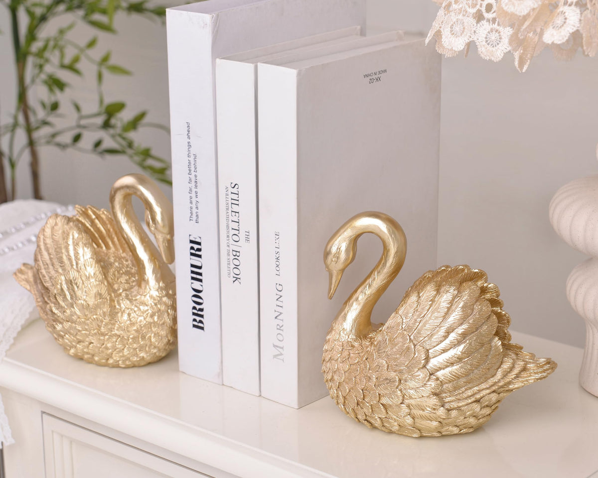 Kakizzy Gift-set Swan bookends suit weddings and housewarmings.