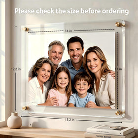Kalami easy-stick acrylic frame installation with no drilling