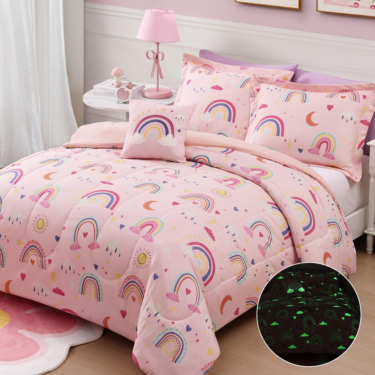 Kaleido Space microfiber fabric offers a soft, breathable touch.