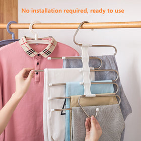 Kalimdor Azeroth pants hangers horizontal hanging demonstrates easy access and versatility