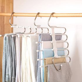 Kalimdor Upgrade Azeroth pants hangers side view for space-saving closet organization