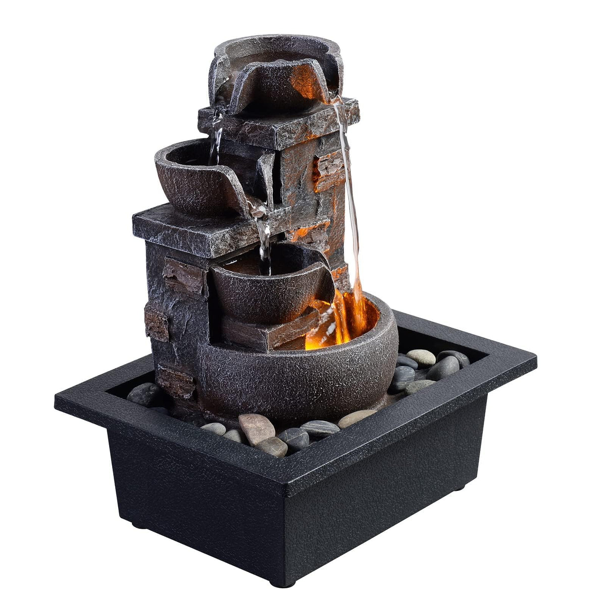 Kalona Decor Desktop Fountain compact size fits small spaces.