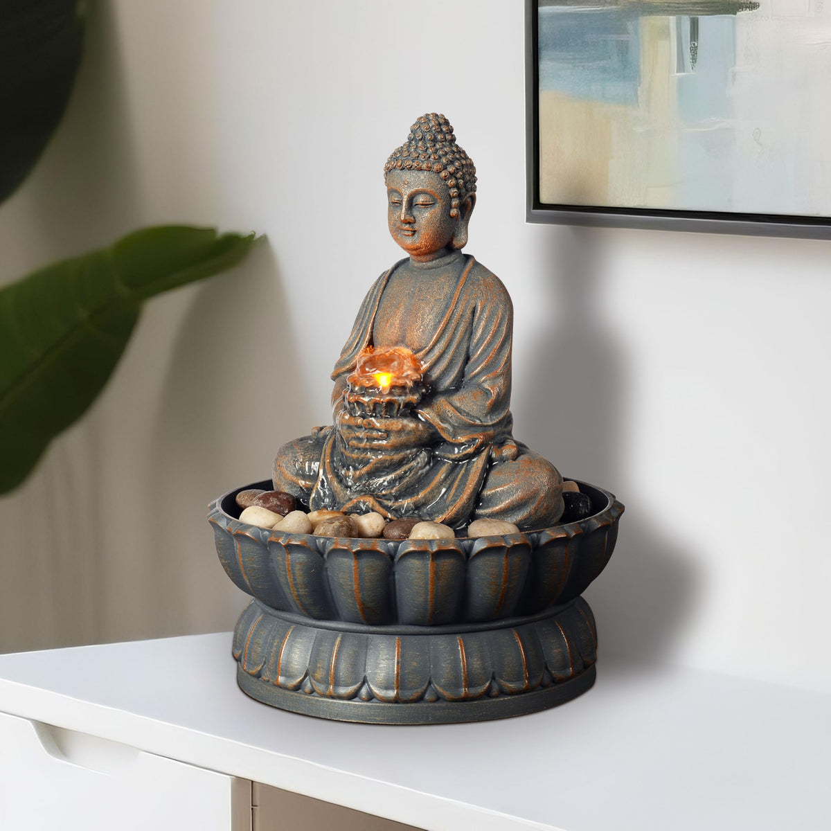 Kalona premium resin fountain offers durable, lightweight design.