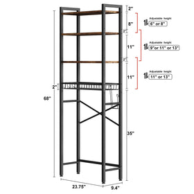 Kalrin adjustable shelves accommodate items of different heights for versatility.