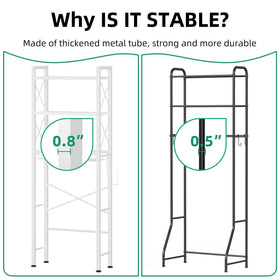 Kalrin sturdy metal frame enhances stability for daily bathroom use.