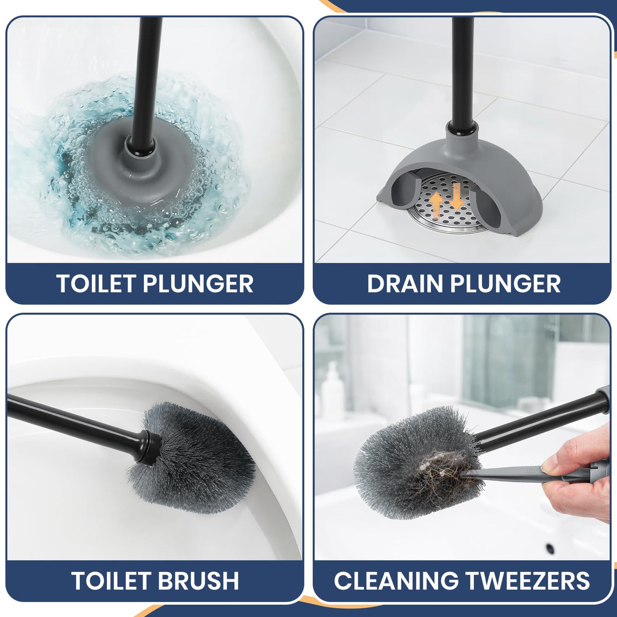 KalTell cleaning tweezers no-touch cleaning for hair and debris.