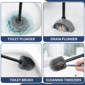 KalTell cleaning tweezers no-touch cleaning for hair and debris.