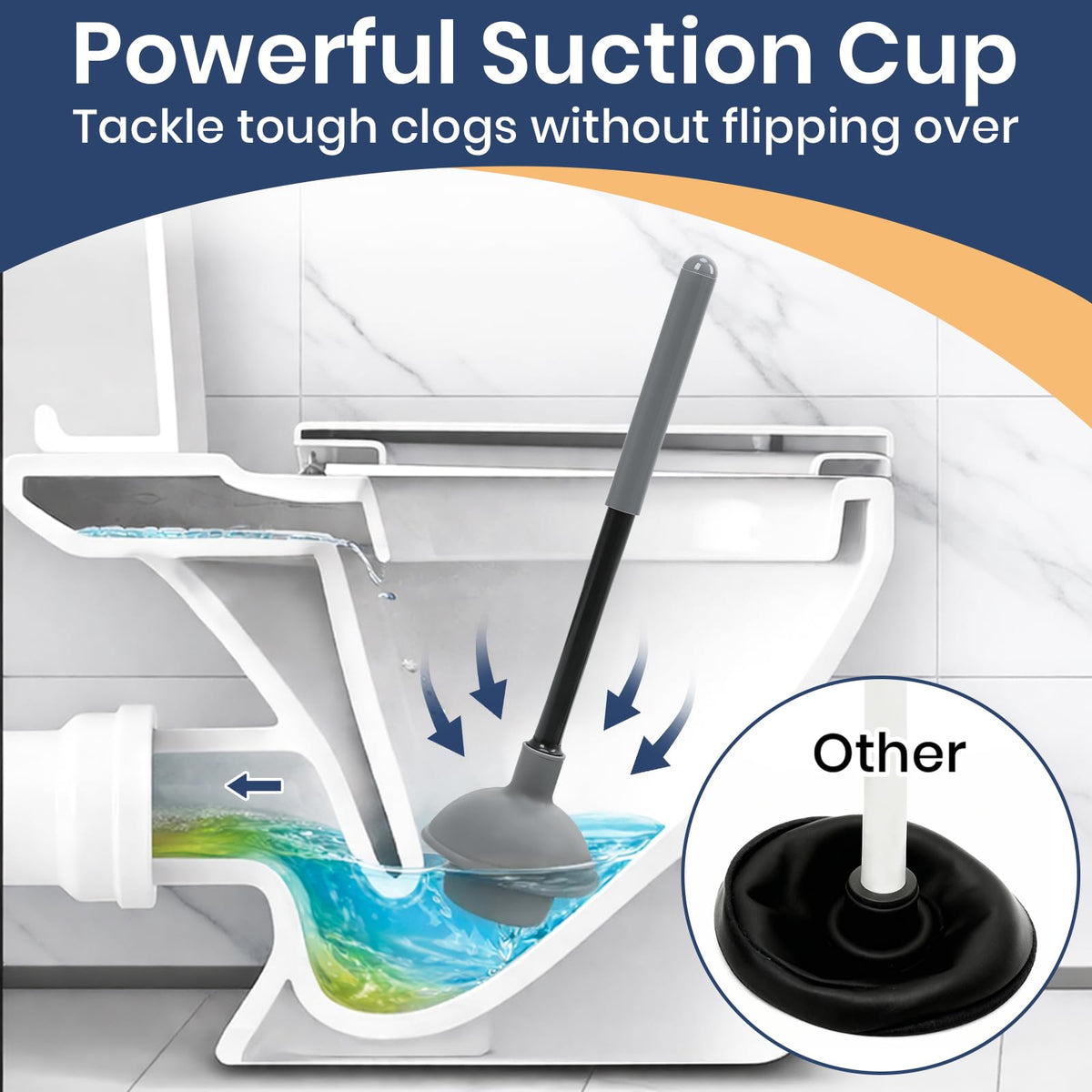 KalTell storage caddy keeps brush and plunger dry and organized.
