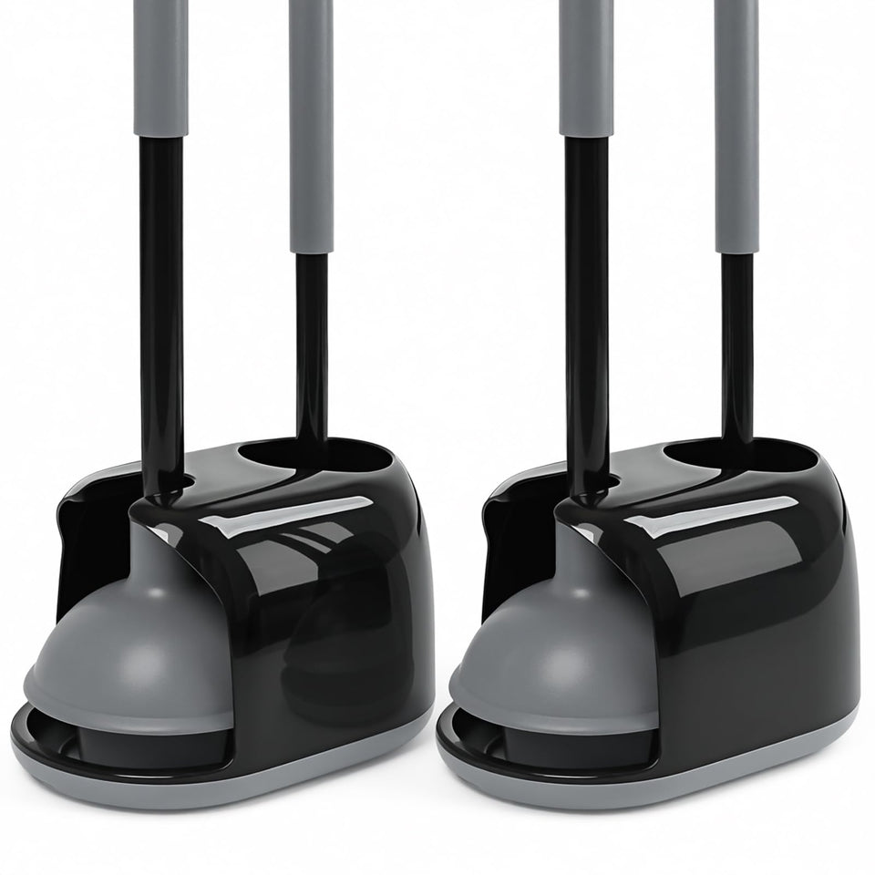 KalTell toilet bowl brush with dense bristles for thorough cleanings and easy scrubbing.