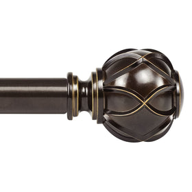 KAMANINA 1-inch curtain rod extended to 72 inches for large windows