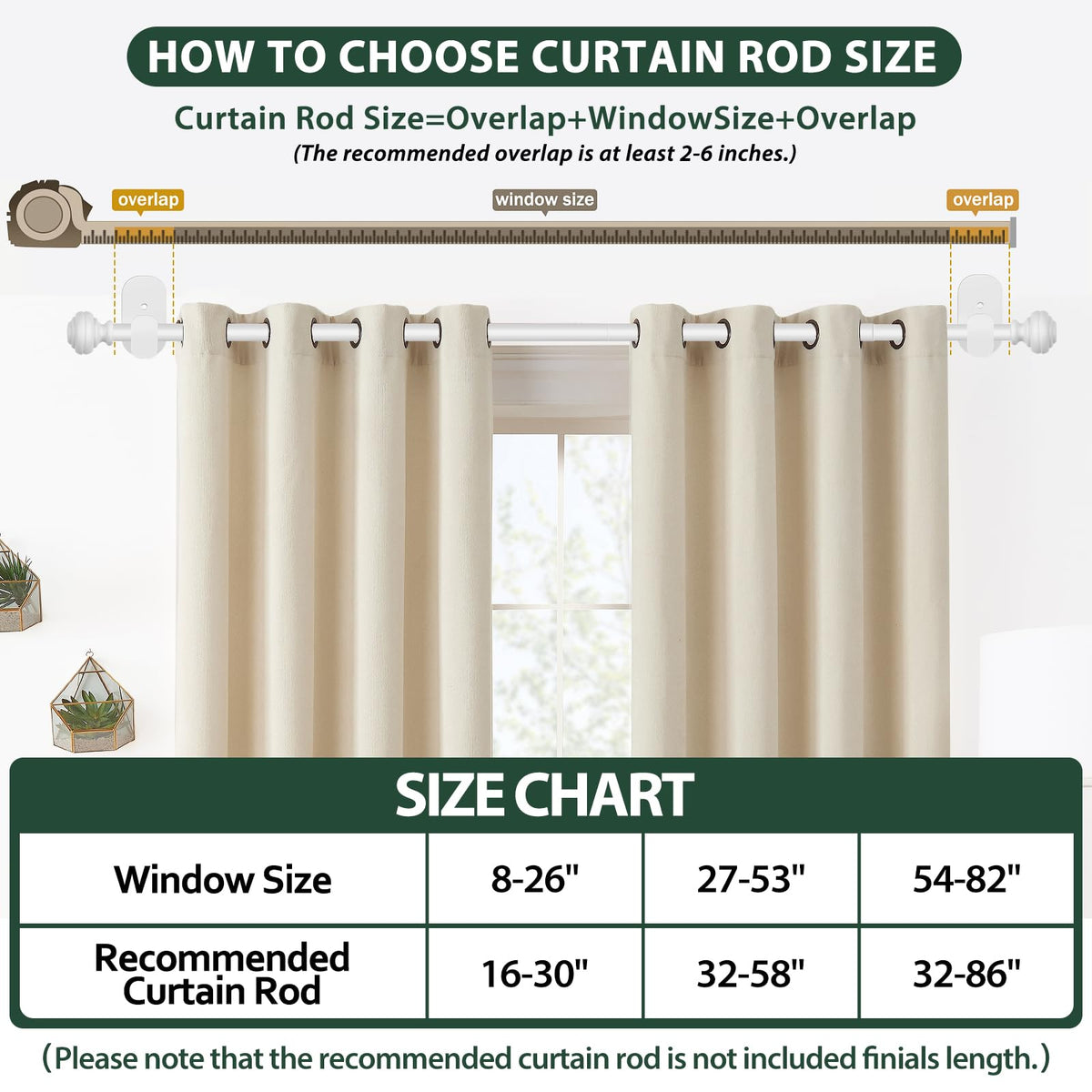 KAMANINA adjustable length 32 to 86 inches for flexibility