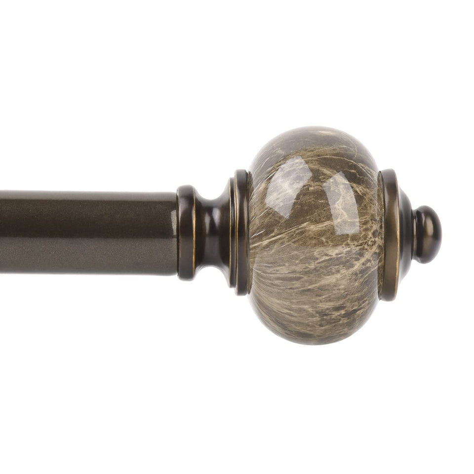KAMANINA antique bronze rod ends add an elegant finishing touch to windows