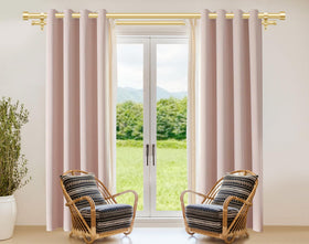 KAMANINA back rod 3/4-inch diameter enhances stability for layered drapes