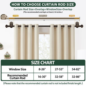 KAMANINA bronze-finial ends on curtain rod for a polished look.