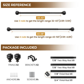 KAMANINA champagne gold curtain rod adds a touch of elegance.