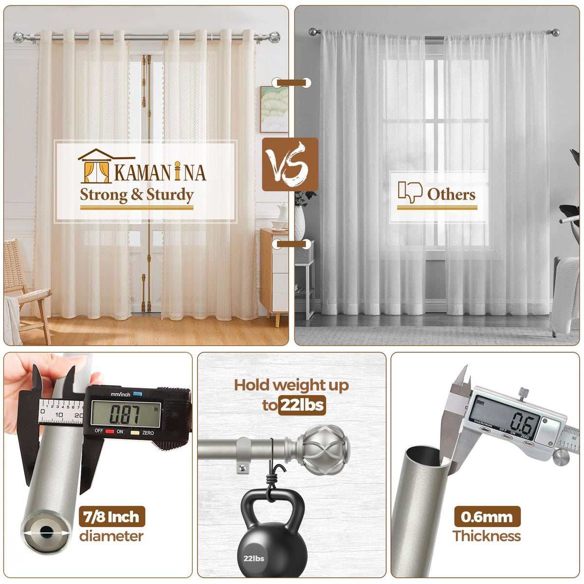 KAMANINA color-choices offer finishes to coordinate your decor.