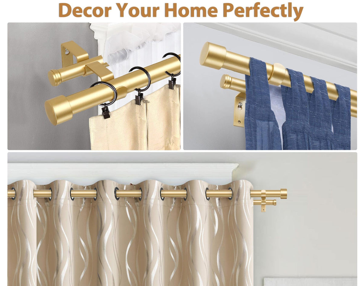 KAMANINA double-rod setup creates a stylish layered look