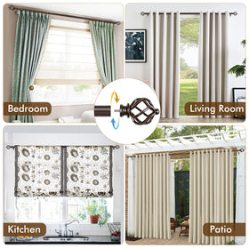 KAMANINA easy-installation hardware for quick curtain setup.
