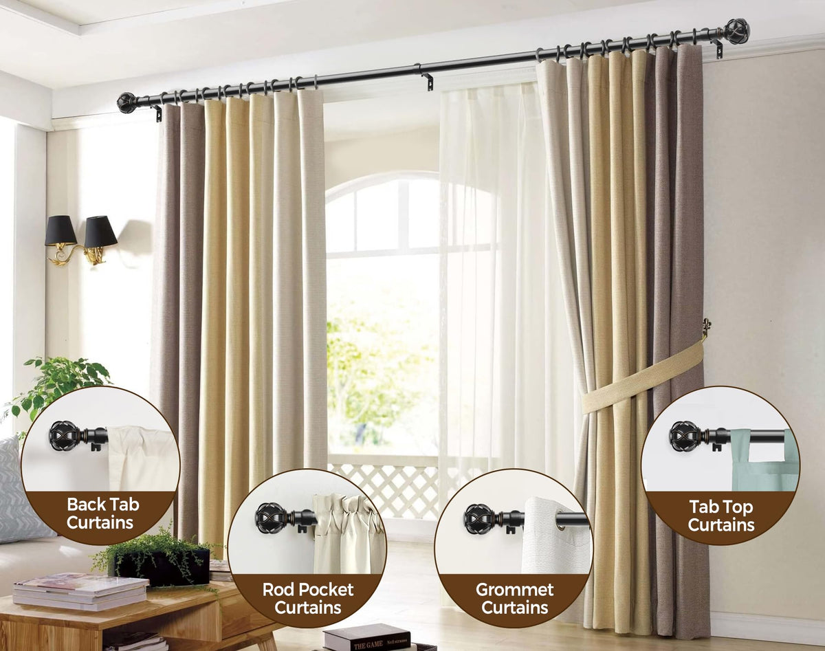 KAMANINA adjustable length enables flexible window sizing and simple setup.